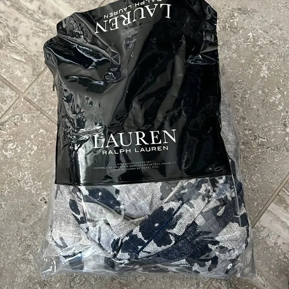 Lauren Ralph Lauren Eva Botanical Duvet Cover Set, New, King